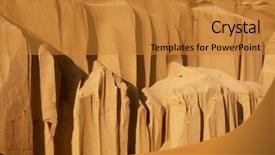  Presentation with erosion - Colorful slide deck enhanced with erosion of sandstone background backdrop and a gold colored foreground