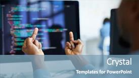  Presentation with old desktop computer - Cool new theme with error off and showing fuck backdrop and a teal colored foreground