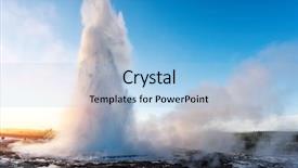  Presentation with southwestern - Audience pleasing PPT layouts consisting of erupting of geysir geyser backdrop and a  colored foreground
