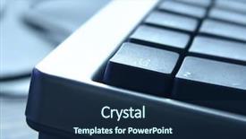  Presentation with honey bee closeup view - Amazing presentation theme having esc - pc keyboard closeup view backdrop and a navy blue colored foreground