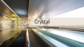  Presentation with aviation modern drone in motion - Colorful PPT layouts enhanced with escalator with motion blur effect backdrop and a coral colored foreground