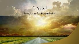  Presentation with asphalt road animtion - Audience pleasing slides consisting of escape route - asphalt road shallow depth backdrop and a lemonade colored foreground