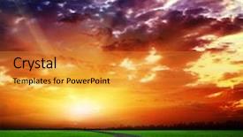  Presentation with perfect - PPT theme with escape route - field of grass and perfect background and a  colored foreground