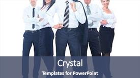  Presentation with young business people - PPT theme having escolares - young attractive business people background and a  colored foreground