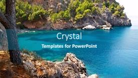  Presentation with spain - Beautiful PPT layouts featuring beach in mallorca balearic island backdrop and a ocean colored foreground