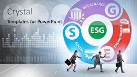  Presentation with governance - Audience pleasing slides consisting of esg-concept-as-environmental backdrop and a light blue colored foreground