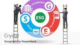  Presentation with governance - Presentation enhanced with esg-concept-as-environmental background and a sky blue colored foreground