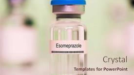  Presentation with injection - Slides having esomeprazole-esomeprazole-medical-liquid background and a lemonade colored foreground