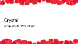  Presentation with valentines - Amazing PPT theme having esop - valentines composition of the red backdrop and a white colored foreground