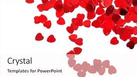  Presentation with valentines - Audience pleasing PPT theme consisting of esop - valentines composition of the red backdrop and a pink colored foreground