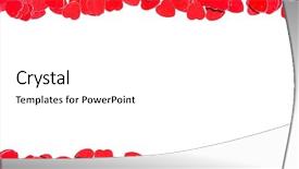  Presentation with valentines - Slide set with esop - valentines composition of the red background and a white colored foreground