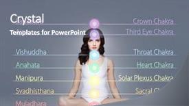  Presentation with healthy nutrition - Presentation having mandala - fit and sporty beautiful woman background and a gray colored foreground