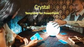  Presentation with fortune teller - Theme enhanced with young couple and fortune teller background and a tawny brown colored foreground