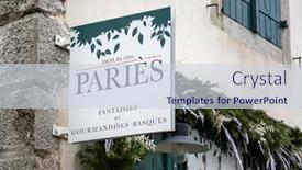  Presentation with chocolate shop - Amazing PPT layouts having espelette-france-circa-january-2021 backdrop and a sky blue colored foreground