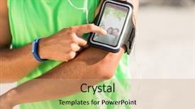  Presentation with digital claims - PPT theme featuring esports - digital composite of man using background and a coral colored foreground