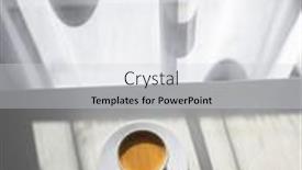  Presentation with food window - Presentation theme enhanced with espresso-coffee-cup-on-table background and a  colored foreground