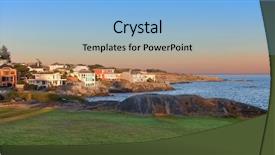  Presentation with british columbia canada - Cool new slide set with esquimalt near victoria british columbia backdrop and a light blue colored foreground