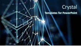  Presentation with crypto - Cool new PPT theme with essense of crypto currency backdrop and a navy blue colored foreground
