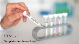  Presentation with essential oil - Presentation design with essential-aroma-oil-in-test background and a light gray colored foreground