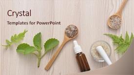  Presentation with fern - Audience pleasing slide set consisting of essential from nature leaves fern backdrop and a lemonade colored foreground