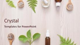  Presentation with spa concept - Audience pleasing slide deck consisting of essential from nature leaves fern backdrop and a lemonade colored foreground