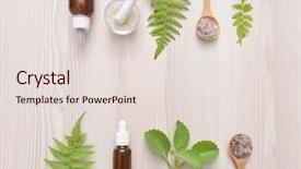  Presentation with fern - Beautiful slide deck featuring essential from nature leaves fern backdrop and a lemonade colored foreground