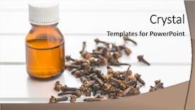  Presentation with clove - Amazing PPT layouts having essential oil of cloves backdrop and a white colored foreground