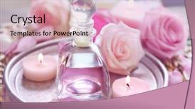  Presentation with essential oil - PPT layouts enhanced with essential oil with rose petals background and a lemonade colored foreground