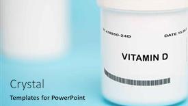  Presentation with health system - Presentation theme with essential-vitamin-used-for-various background and a arctic colored foreground