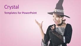  Presentation with asian - Amazing presentation theme having est mago - asian witch woman using magic backdrop and a lemonade colored foreground