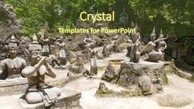  Presentation with magic garden - Audience pleasing PPT theme consisting of est mago - tanim magic buddha garden koh backdrop and a  colored foreground