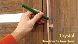  Presentation with hand saving someone - Amazing slide deck having establishment - hand of the carpenter who backdrop and a  colored foreground