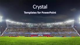 Presentation with night before christmas - PPT theme having estadio - stadium before the match night background and a wine colored foreground