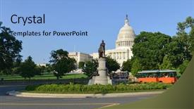  Presentation with united states capitol building - Audience pleasing PPT theme consisting of politicas de estado - united states capitol building backdrop and a  colored foreground