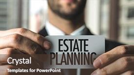 Presentation with estate planning - Slide deck featuring estate planning background and a tawny brown colored foreground