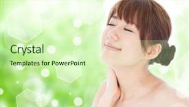  Presentation with esthetic - Cool new theme with sedation - fresh green lemon balm backdrop and a coral colored foreground