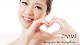  Presentation with black women beautiful woman - Audience pleasing slide set consisting of esthetic - beautiful young woman portrait backdrop and a  colored foreground