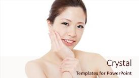  Presentation with black women beautiful woman - Slides enhanced with esthetic - beautiful young woman portrait background and a  colored foreground