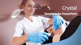  Presentation with esthetic - Amazing presentation design having esthetic - beauty treatment in modern beauty backdrop and a  colored foreground