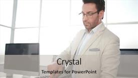  Presentation with profit - Theme featuring estimate cost - close up businessman finds profit background and a light gray colored foreground