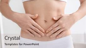  Presentation with honey bee closeup view - Audience pleasing PPT layouts consisting of estomago - closeup view of woman holding backdrop and a mint green colored foreground