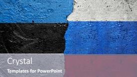  Presentation with concrete cracked - Theme with estonia-vs-russia-cracked-concrete background and a gray colored foreground