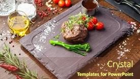  Presentation with tenderloin - Slides having estonian-beef-tenderloin-steak-delicious background and a tawny brown colored foreground