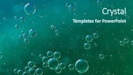  Presentation with oil - Beautiful slides featuring oil soils on water surface backdrop and a ocean colored foreground