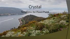  Presentation with coast - Presentation with estuaries - aerial view of a estuary background and a light gray colored foreground