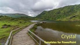  Presentation with france - Presentation with etang-de-lers-in-pyrenees background and a  colored foreground