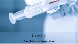  Presentation with gene - Slide deck consisting of eteplirsen-personalized-gene-therapy-syringe background and a  colored foreground