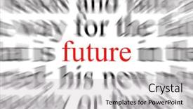  Presentation with future of education - Beautiful slide deck featuring eternal destiny - blurred text with a focus backdrop and a light gray colored foreground