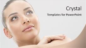  Presentation with indian woman face beauty - Slide set consisting of beautiful eye - beauty woman face background and a white colored foreground