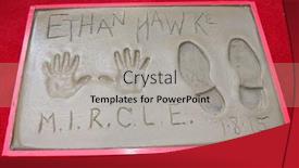  Presentation with footprint - Colorful slide deck enhanced with ethan-hawke-at-the-ethan backdrop and a  colored foreground